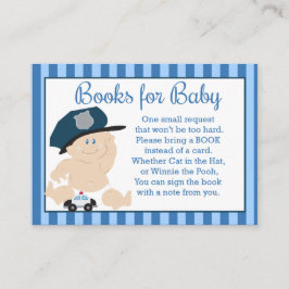 Baby Cop Police Officer Baby shower Books for Baby Informatiekaartje