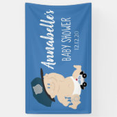 Baby Cop Police Officer Baby shower Spandoek (Verticaal)