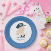Baby Cop Police Officer Custom Paper Bord (Feest)
