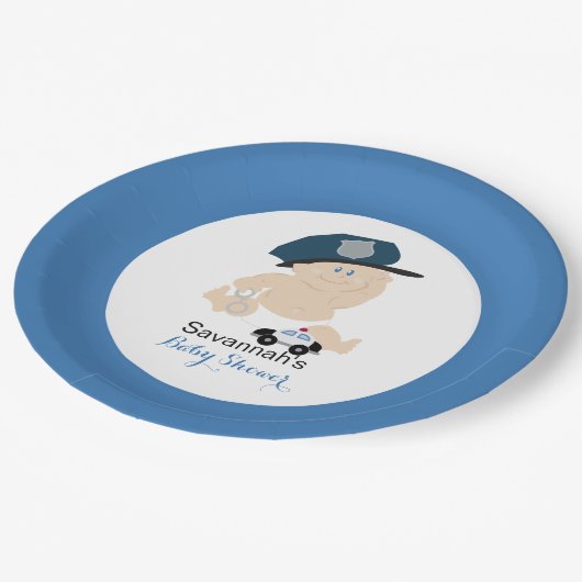 Baby Cop Police Officer Custom Paper Bord (Gekanteld)