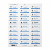 Baby Cop Police Officer Return Labels (Full Sheet)