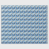 Baby Cop Police Officer Wrapping Paper Cadeaupapier (Vlak)