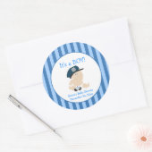 Baby Cop Politie (Streep) Custom Favor Sticker (Envelop)