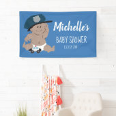 Baby Cop Politieagent Baby shower - Etnisch Spandoek (Insitu)