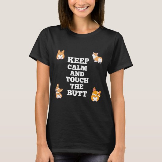 Baby Corgi Butt T-shirt (Voorkant)