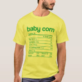 Baby Corn Nutrition Facts Funny Thanksgiving Chris T-shirt (Voorkant)