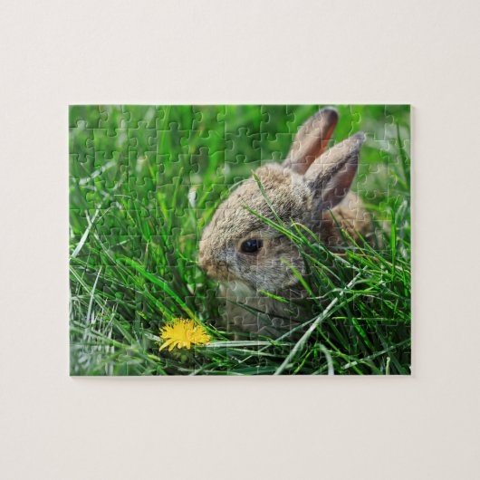 Baby Cottontail Rabbit Legpuzzel (Horizontaal)