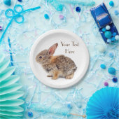 Baby Cottontail Rabbit Papieren Bordje (Feest)