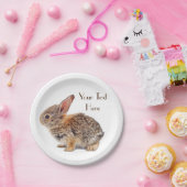 Baby Cottontail Rabbit Papieren Bordje (Feest)