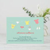 Baby Couture Baby shower Uitnodigen Kaart (Staand voorkant)