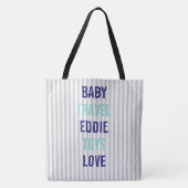 BABY Couture Douche Sprinkle Gepersonaliseerde Rei Tote Bag (Voorkant)