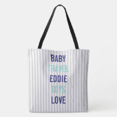 BABY Couture Douche Sprinkle Gepersonaliseerde Rei Tote Bag (Achterkant)