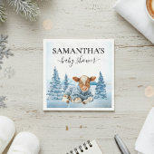 Baby Cow Calf Christmas Winter Farm Servet