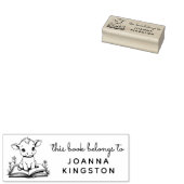 Baby Cow Storybook Ex Libris Stamp Rubberstempel (Gestempeld)