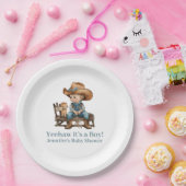 Baby Cowboy Baby shower Papieren Bordje (Feest)