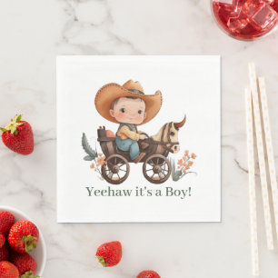 Baby Cowboy Baby shower Servet
