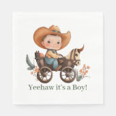Baby Cowboy Baby shower Servet (Voorkant)