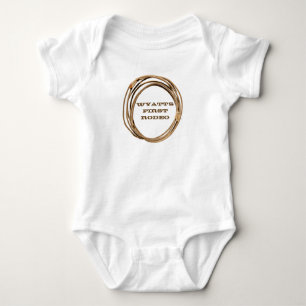 Baby Cowboy/Cowgirl Lariat Eerste Rodeo Romper