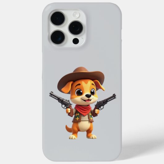Baby Cowboy Hond iPhone/iPad Hoesje (Achterkant)