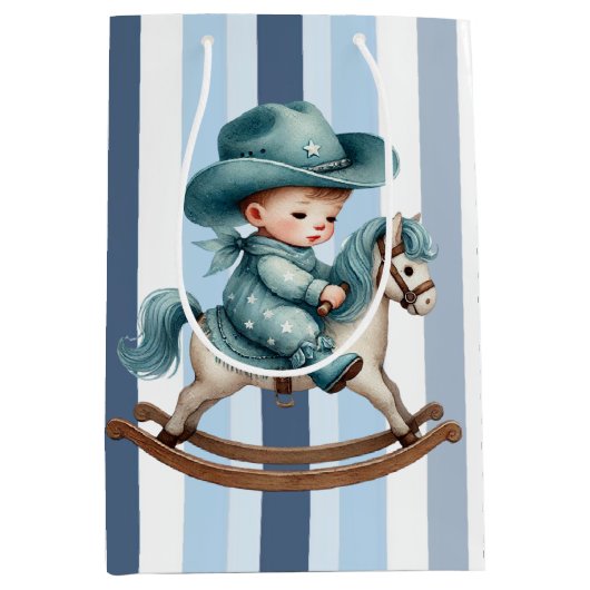Baby Cowboy Medium Cadeauzakje (Voorkant)