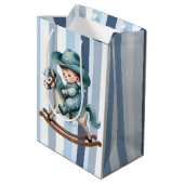 Baby Cowboy Medium Cadeauzakje (Achterkant Gekanteld)
