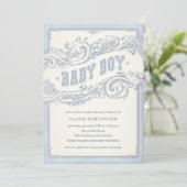 Baby Cowboy Shower-uitnodigingen Kaart (Staand voorkant)