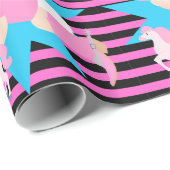 Baby Cowgirl Happy Birthday Cadeaupapier (Rol Hoek)