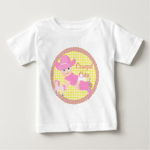Baby Cowgirl Roze Hoed Laarzen en Paard