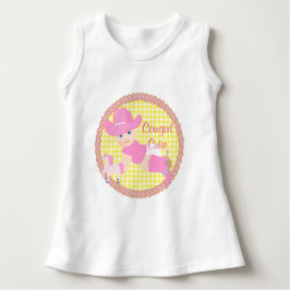 Baby Cowgirl Roze Hoed Laarzen en Paard Sleeveless