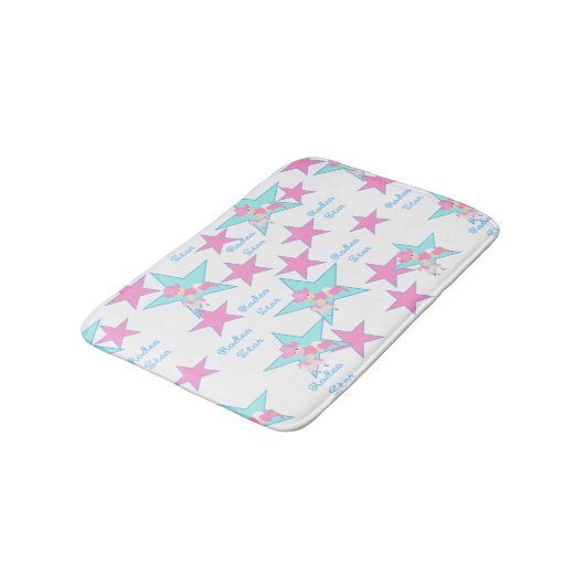 Baby Cowgirl roze Pet en Speelgoed paardenrodeo ba Badmat (Gekanteld)