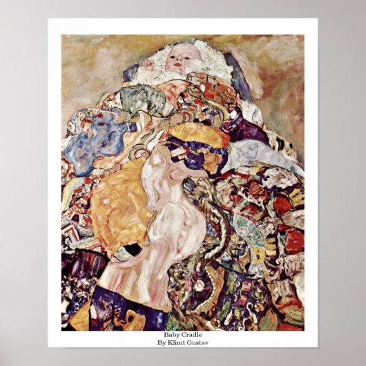 Baby Cradle by Klimt Gustav Poster (Voorkant)