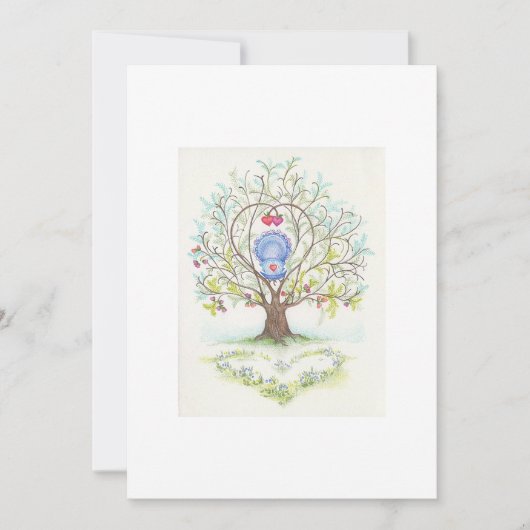 Baby Cradle in A Tree of Hearts and Love (Voorkant)