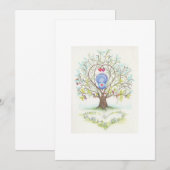 Baby Cradle in A Tree of Hearts and Love (Voorkant / Achterkant)