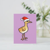 Baby Crane Santa Feestdagenkaart (Staand voorkant)