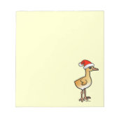 Baby Crane Santa Notitieblok (Voorkant)