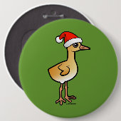 Baby Crane Santa Ronde Button 6,0 Cm (Voorkant /achterkant)