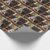 Baby Crawling Out of a Retro Television Cadeaupapier (Hoek)