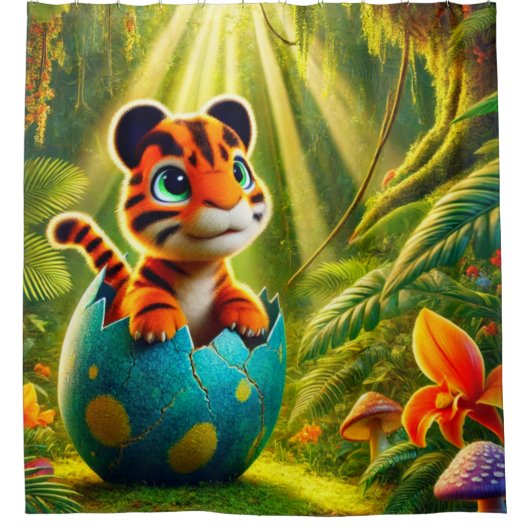 Baby creatie douchegordijn (Voorkant)