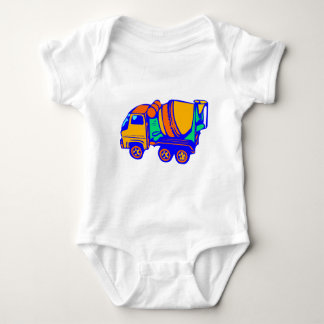 BABY CREEPER CEMENT TRUCK ROMPER
