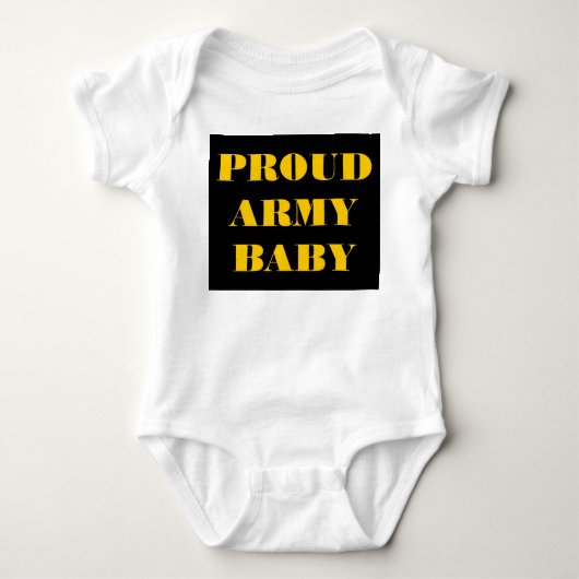 Baby Creeper Proud Army Baby Romper (Voorkant)