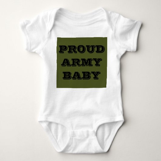 Baby Creeper Proud Army Baby Romper (Voorkant)