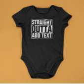 Baby Creeper - STRAATTE OUTTA Creëer Uw eigen Romper