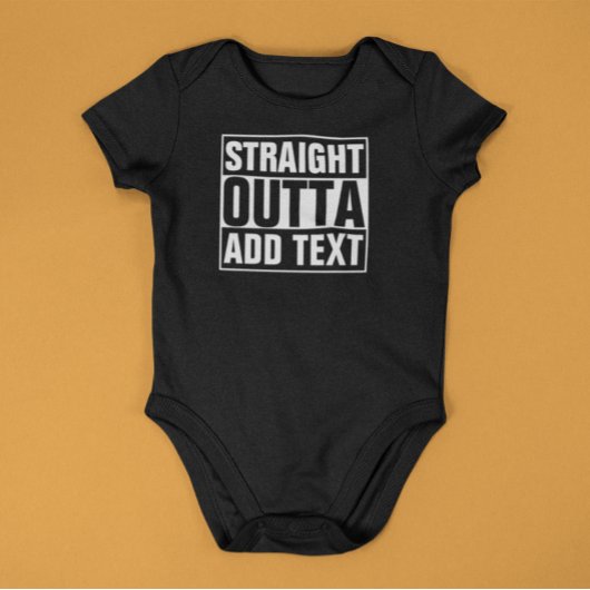 Baby Creeper - STRAATTE OUTTA Creëer Uw eigen Romper