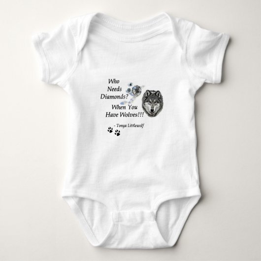 Baby Creeper - Wolf Mountain Sanctuary Romper (Voorkant)