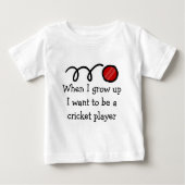 Baby cricketspeler | Schattige pasgeboren geschenk (Voorkant)