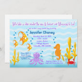 BABY CRITTERS 5x7 Baby shower Uitnodiging (Voorkant / Achterkant)