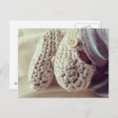 Baby Crochet Booties Briefkaart (Voorkant / Achterkant)