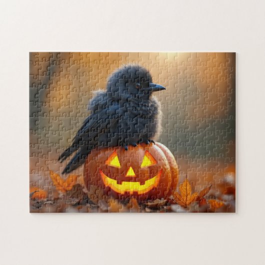 Baby Crow en de Jack-O-Lantern Legpuzzel (Horizontaal)