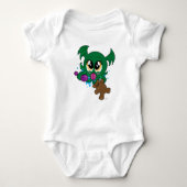 Baby Cthulhu-onderliggend formaat Romper (Voorkant)