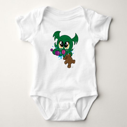 Baby Cthulhu-onderliggend formaat Romper (Voorkant)